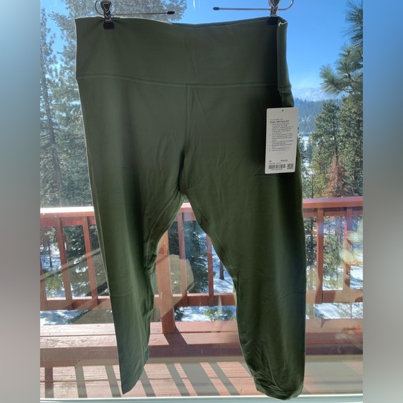 lululemon athletica Other - NWT LULULEMON ALIGN HR PANT 25” SIZE 20 Color: Green Twill